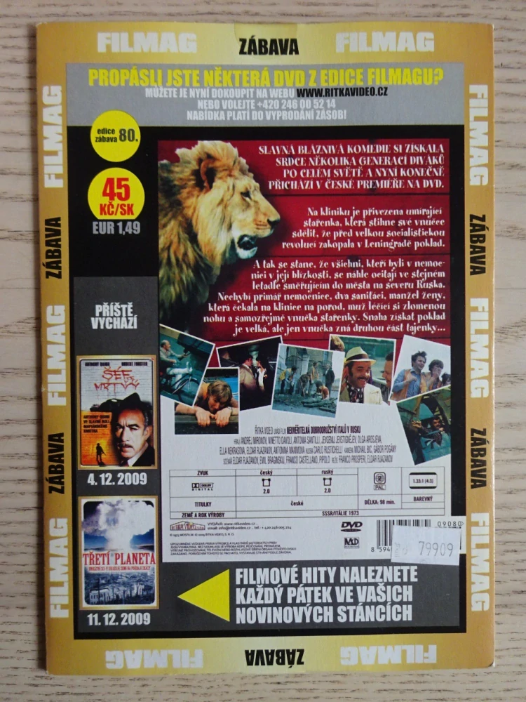 NEUVĚŘITELNÁ DOBRODRUŽSTVÍ ITALŮ V RUSKU, DVD FILM