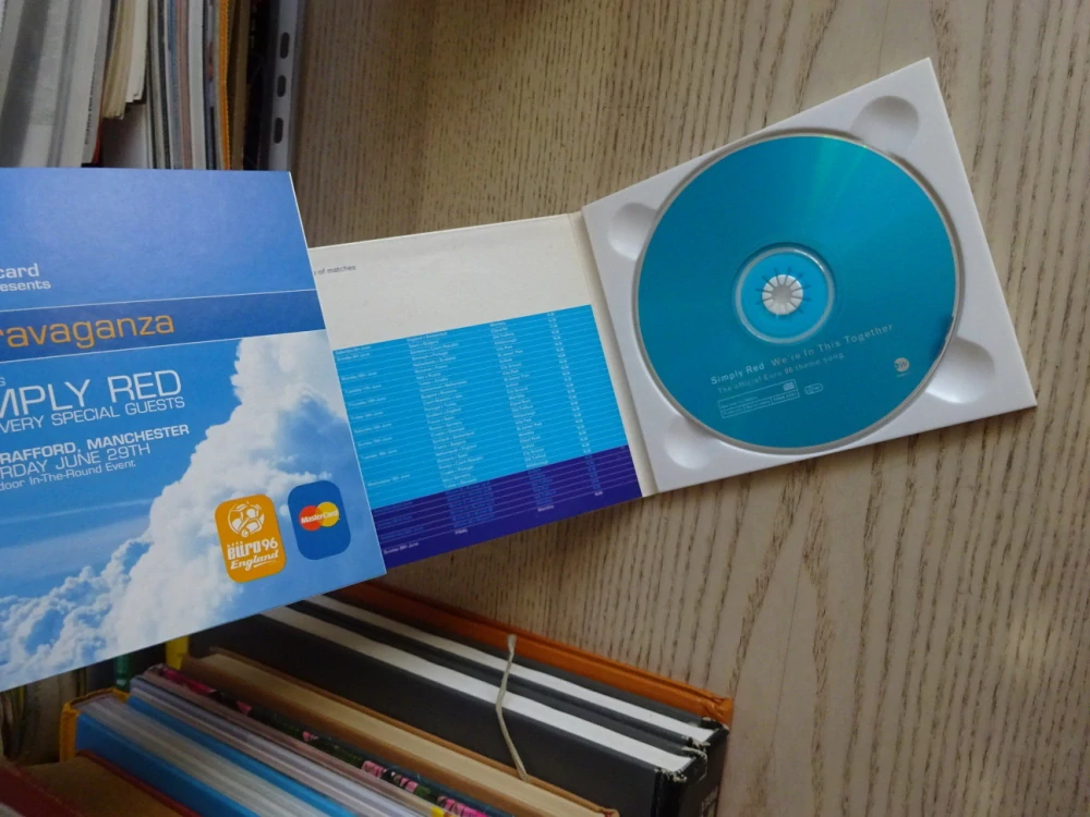 EURO 96, SIMPLY RED, WE'RE IN THIS TOGETHER, CD HUDBA