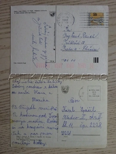 ZVÍKOV, PÍSEK, ORLÍK, OKRES ČESKÉ BUDĚJOVICE, 2 KUSY