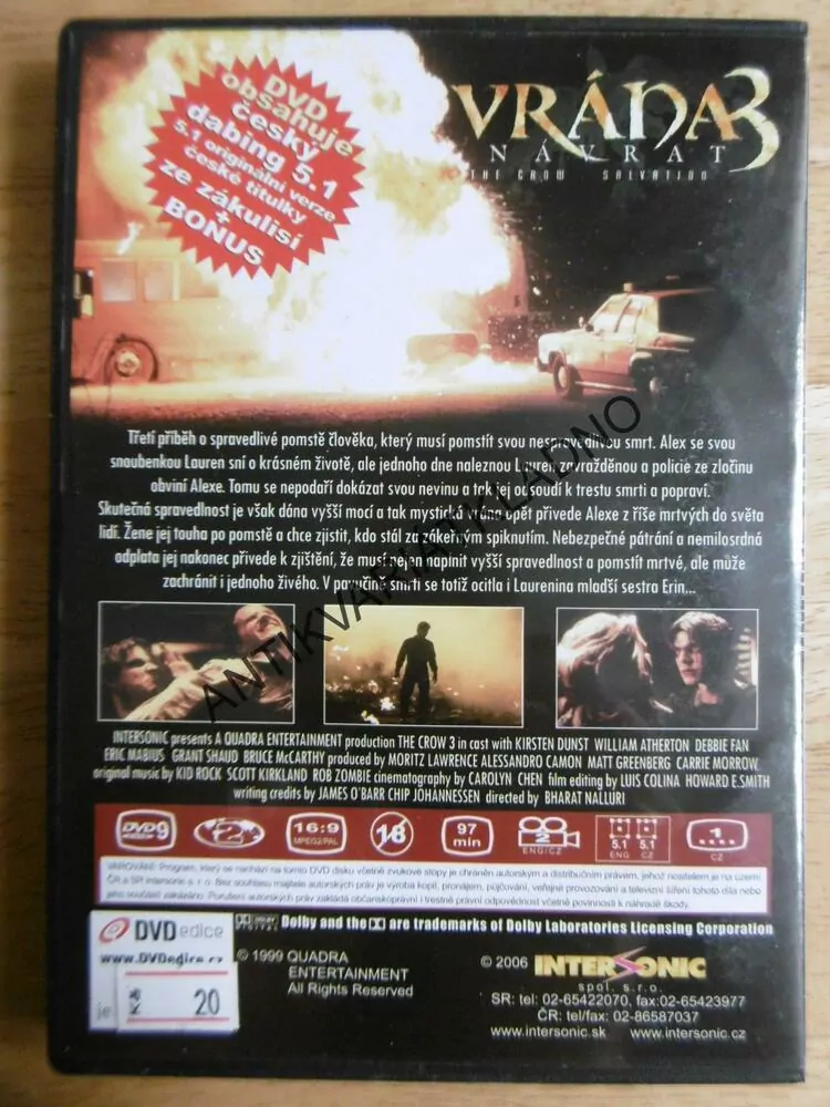 VRÁNA 3, NÁVRAT, DVD FILM