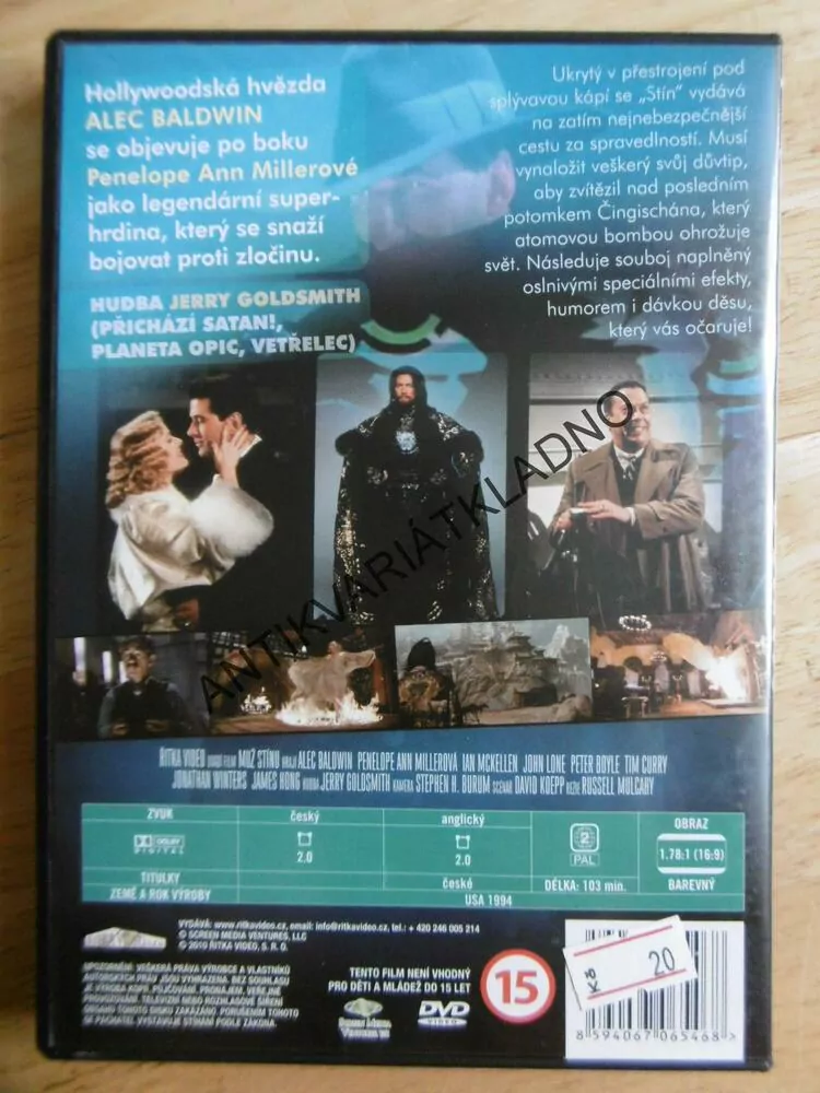 MUŽ STÍNU, DVD FILM