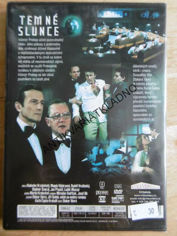 TEMNÉ SLUNCE, DVD FILM