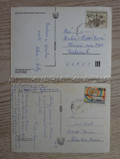 ZBEČNO, ÚJEZD U ZBEČNA, SÝKOŘICE, OKRES RAKOVNÍK, 2 KUSY