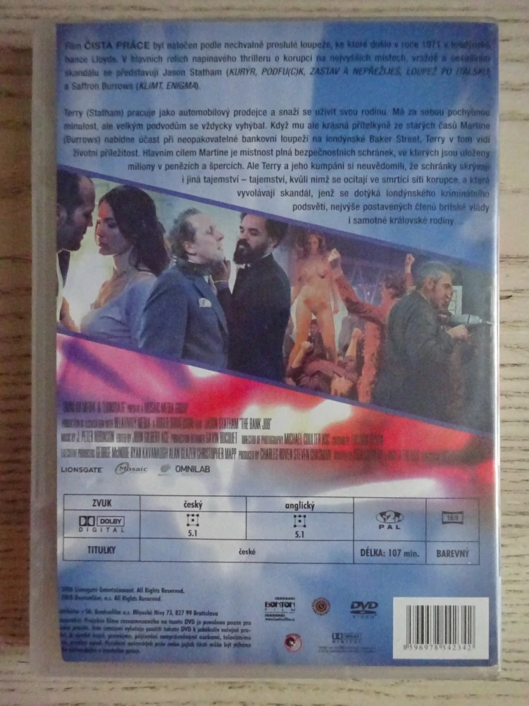 ČISTÁ PRÁCE,JASON STATHAM, DVD FILM