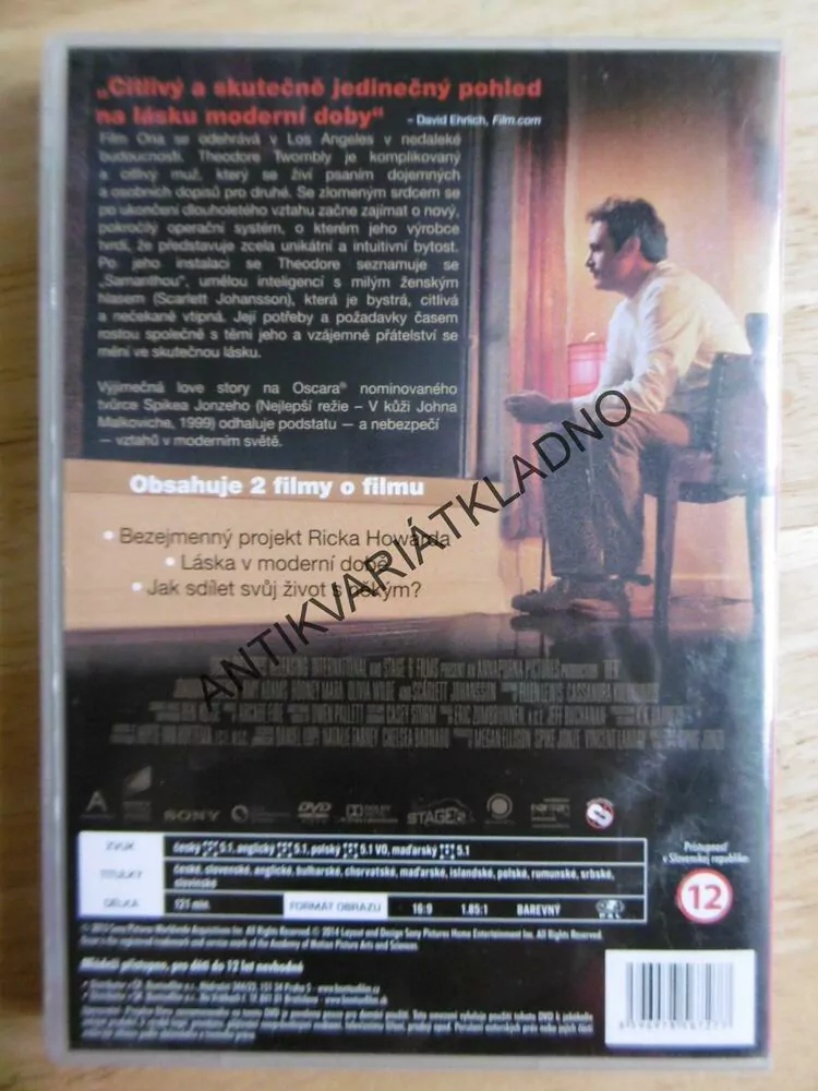 ONA, MILOSTNÁ ROMANCE SPIKEA JONZEHO, DVD FILM