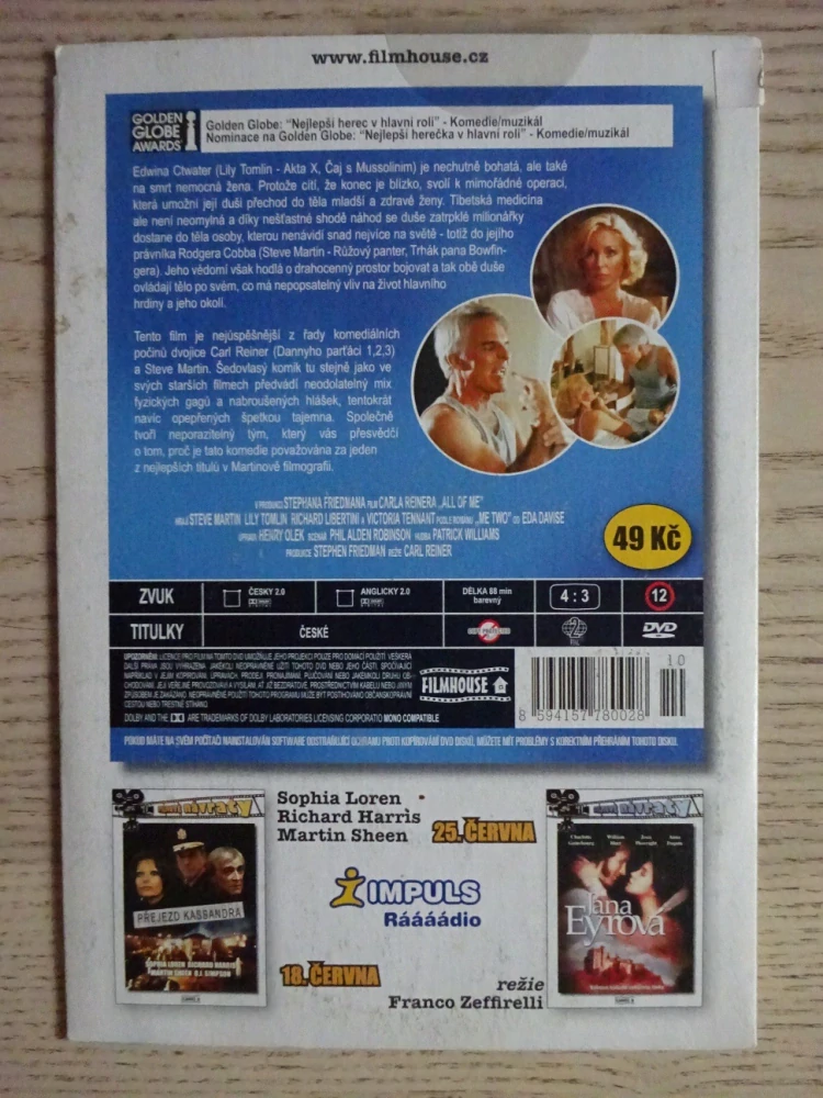SÓLO PRO DVA, STEVE MARTIN, DVD FILM 