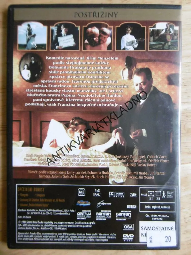 POSTŘIŽINY, DVD FILM 