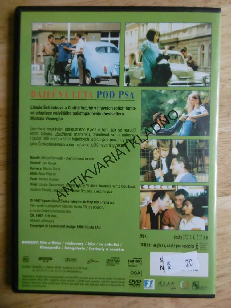 BÁJEČNÁ LÉTA POD PSA, DVD FILM