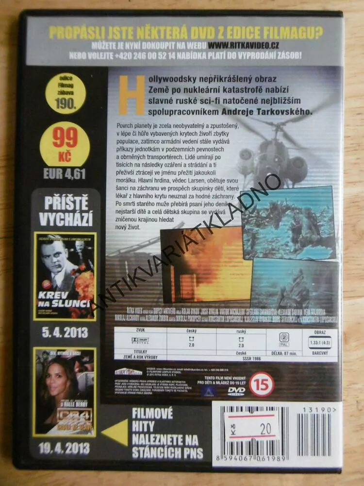 DOPISY MRTVÉHO, SLAVNÁ SCIFI, DVD FILM