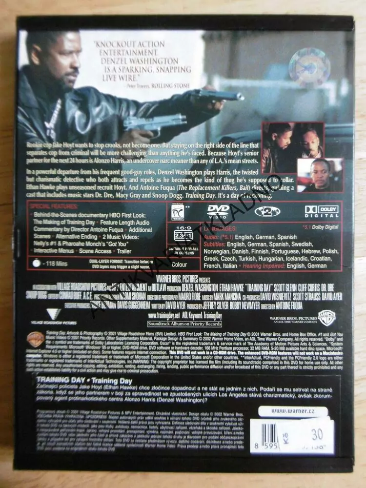 TRAINING DAY, DVD FILM