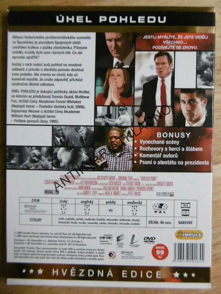 ÚHEL POHLEDU, DVD FILM