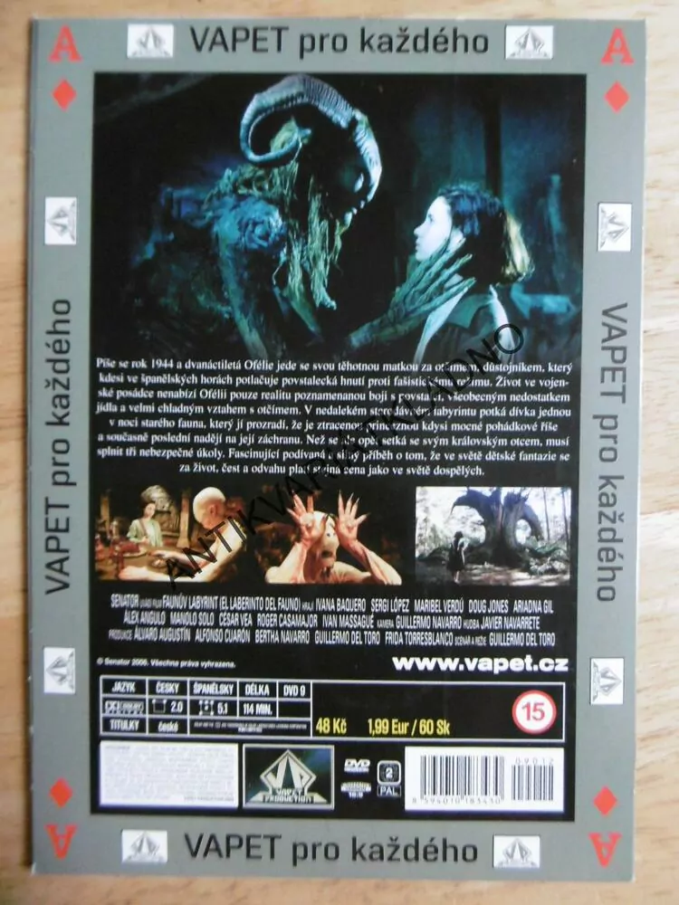 FAUNŮV LABYRINT, DVD FILM