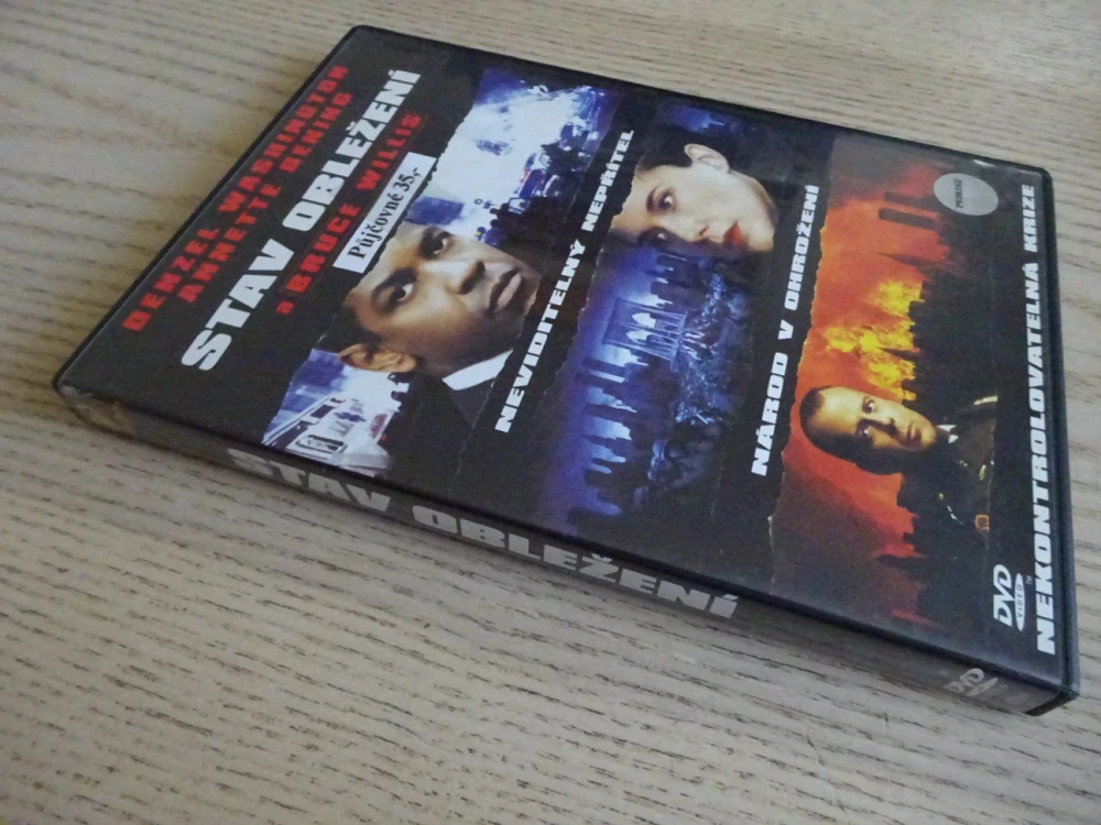 STAV OBLEŽENÍ, D. WASHINGTON, BENNING, WILLIS, DVD FILM
