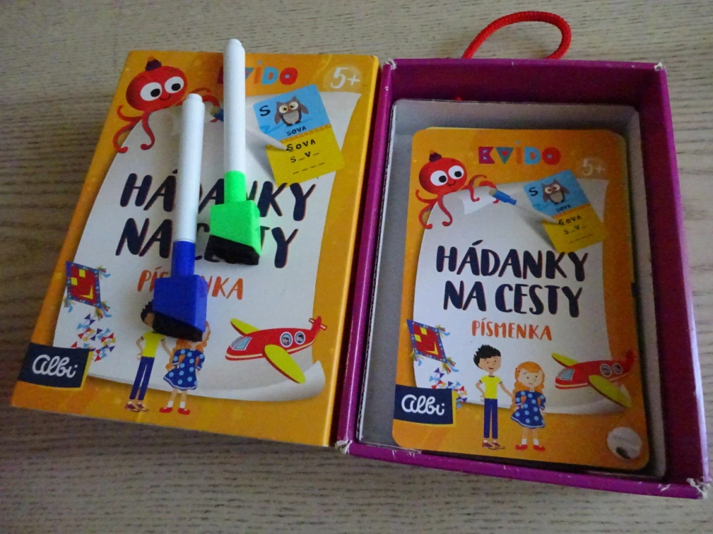 HÁDANKY NA CESTY, PÍSMENKA, KVÍDO, **an