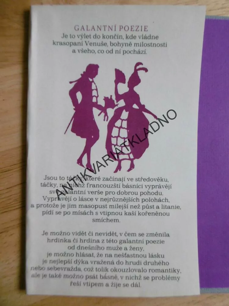 GALANTNÍ POEZIE, RADOVAN KRÁTKÝ, **an