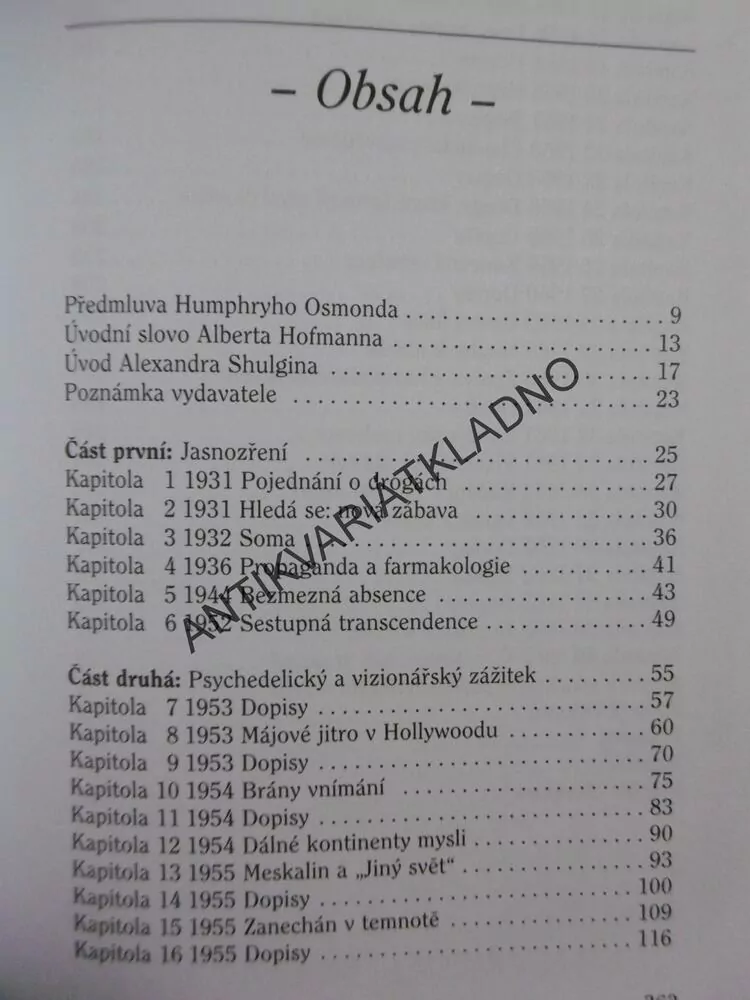 MÓKŠA, O PSYCHEDELII A VIZIONÁŘSKÉM ZÁŽITKU, KLASICKÉ SPISY ALDOUSE HUXLEYHO,