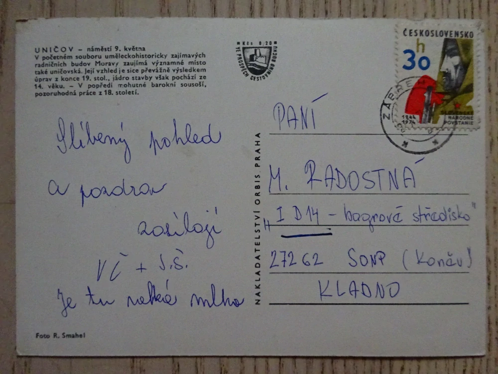 UNIČOV, NÁMĚSTÍ, OKRES OLOMOUC