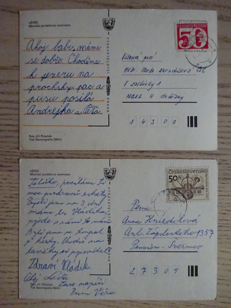 ÚŠTĚK, OKRES LITOMĚŘICE, 2 KUSY