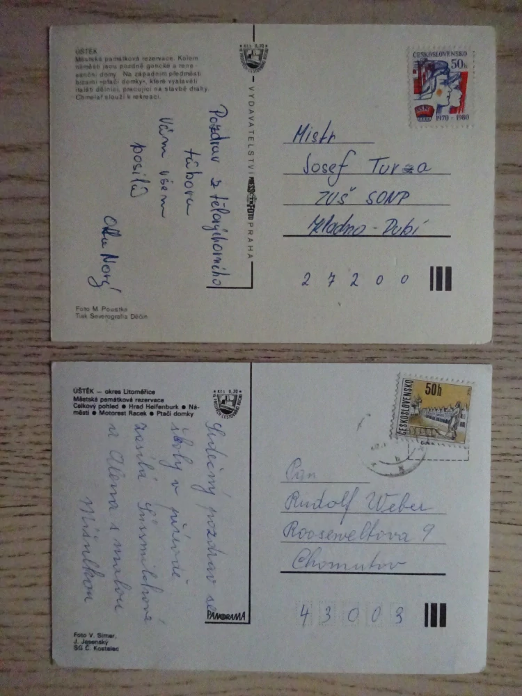 ÚŠTĚK, OKRES LITOMĚŘICE, 2 KUSY