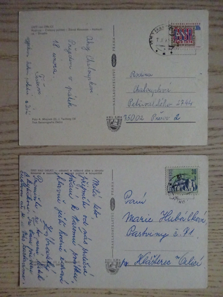 ÚSTÍ NAD ORLICÍ, 2 KUSY