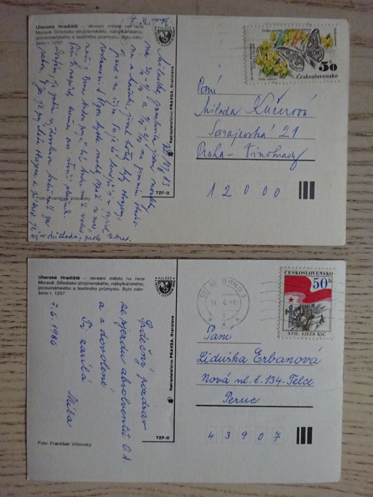 UHERSKÉ HRADIŠTĚ, 2 KUSY