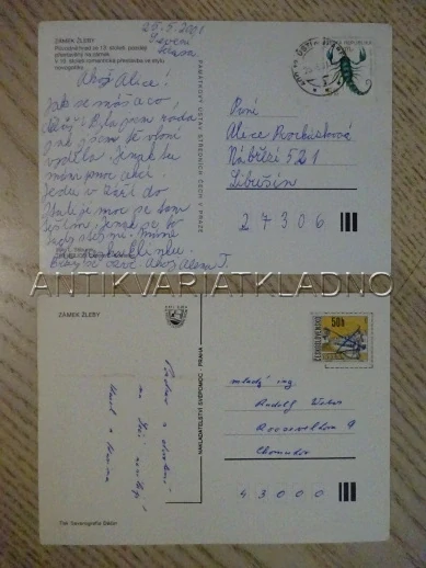 ŽLEBY, OKRES KUTNÁ HORA, 2 KUSY