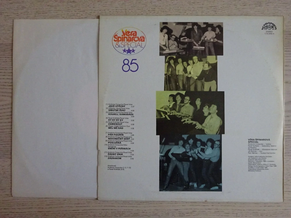 VĚRA ŠPINAROVÁ A SPECIAL, 85, LP