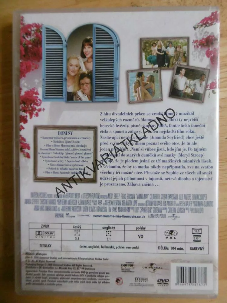 MAMA MIA! ABBA DVD FILM 