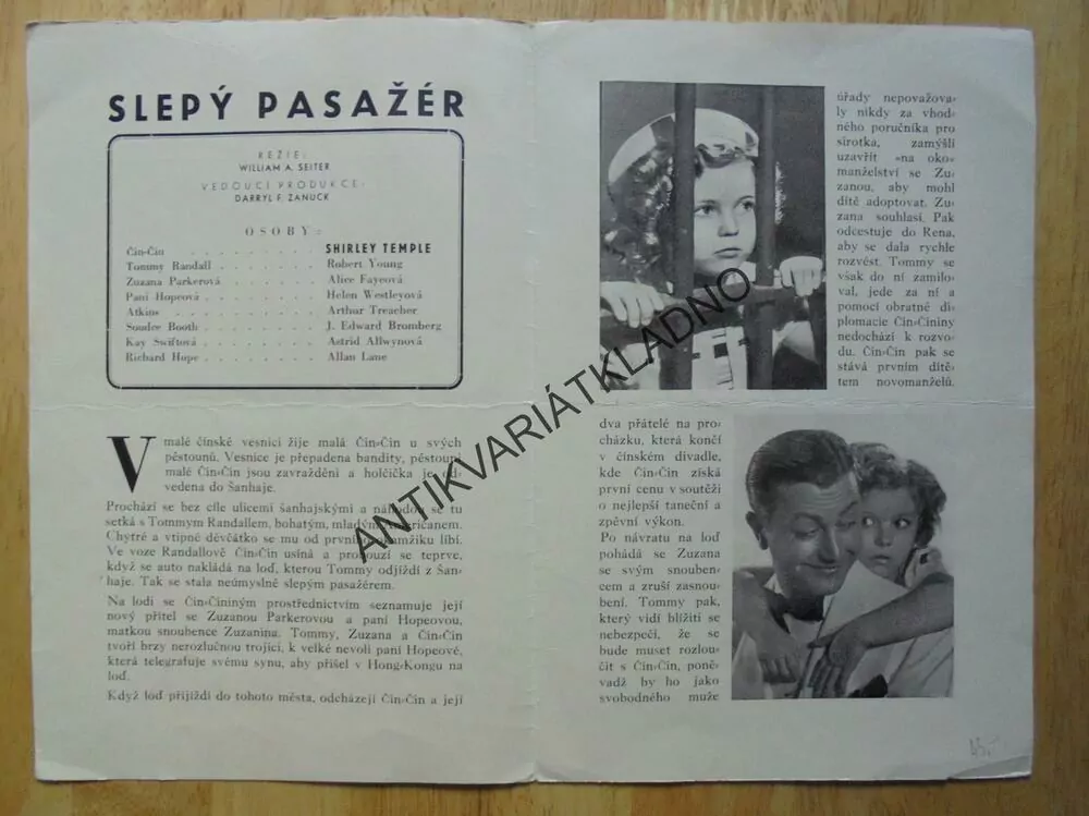 LETÁČEK FILM- SHIRLEY TEMPLE, USA