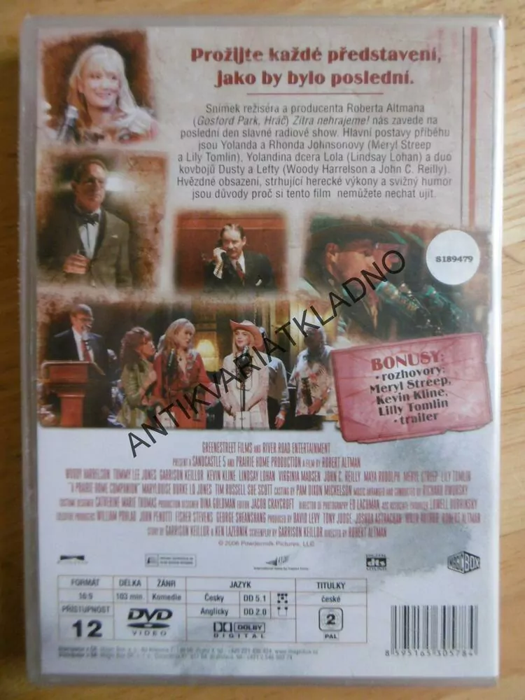 ZÍTRA NEHRAJEME!, DVD FILM 