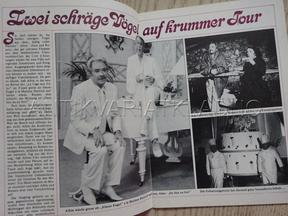MOJI PŘÁTELÉ, UGO TOGNAZZI, MARK BODIN, BIO PROGRAM NĚMECKY