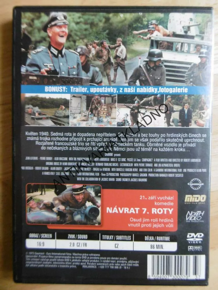 KAM SE PODĚLA SEDMÁ ROTA?, DVD FILM