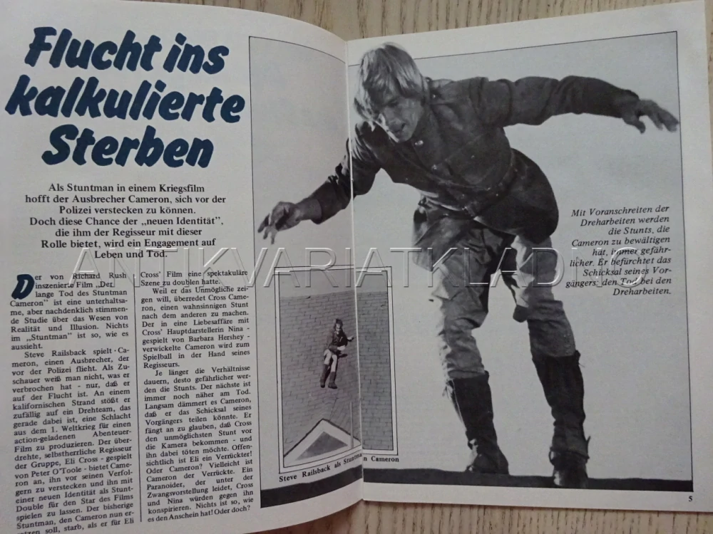 V ROLI KASKADÉRA, PETER O'TOOLE, FILM, BIO PROGRAM NĚMECKY