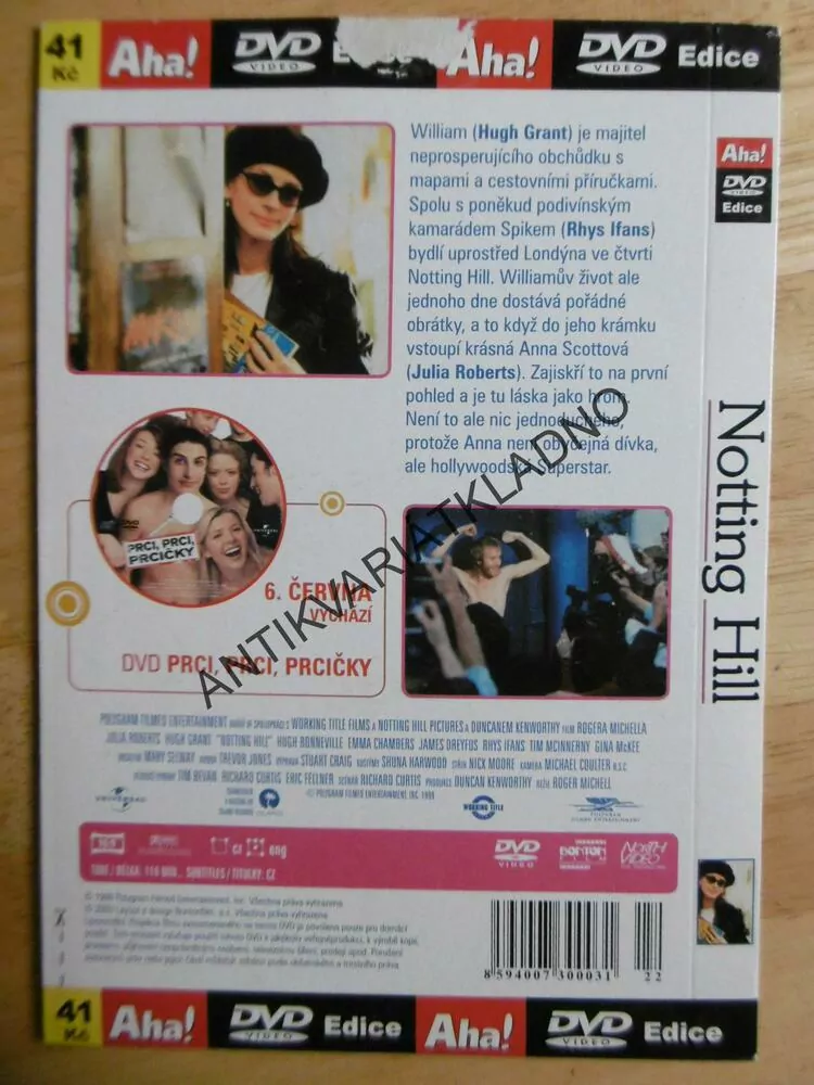 NOTTING HILL, DVD FILM