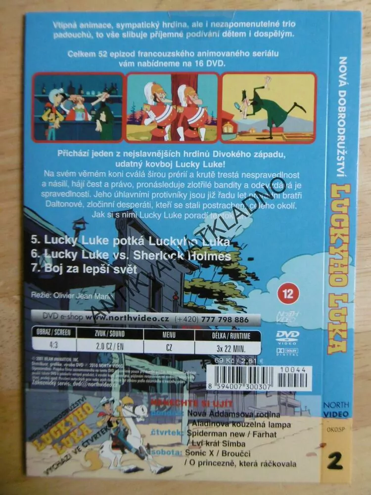NOVÁ DOBRODRUŽSTVÍ LUCKYHO LUKA 2., DVD FILM