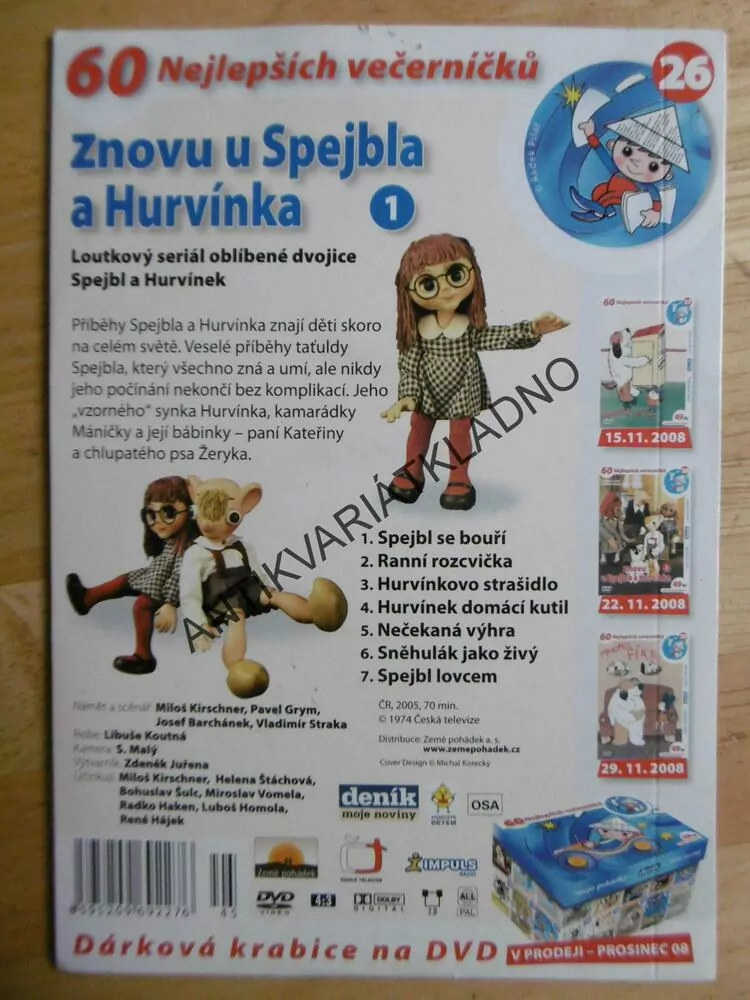 ZNOVU U SPEJBLA A HURVÍNKA, 1., DVD FILM POHÁDKA