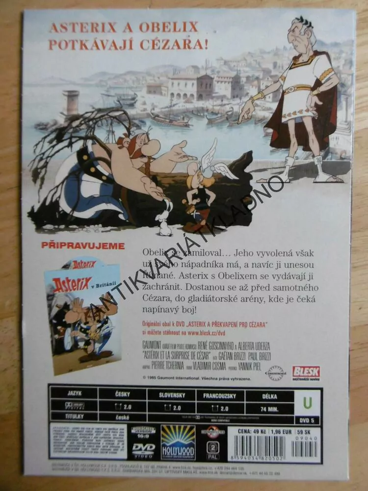 ASTERIX A PŘEKVAPENÍ PRO CÉZARA, DVD FILM POHÁDKA