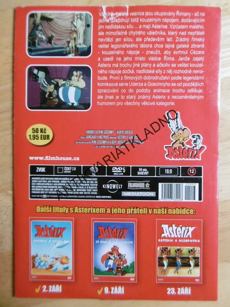 ASTERIX A GALOVÉ, DVD FILM POHÁDKA