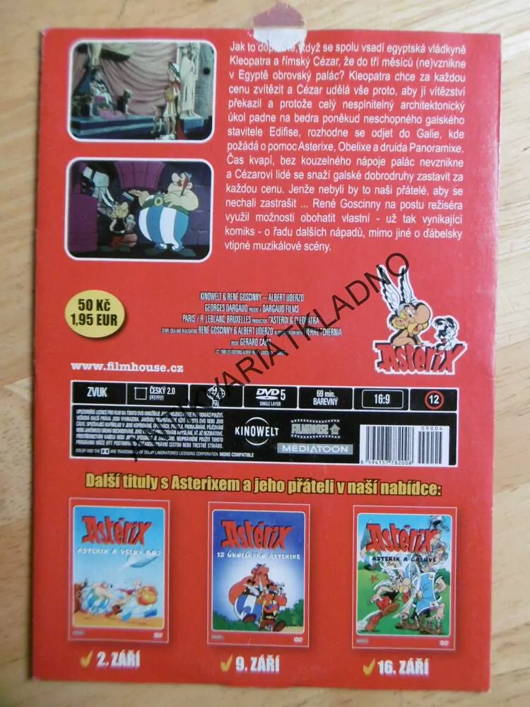 ASTERIX A KLEOPATRA, DVD FILM POHÁDKA