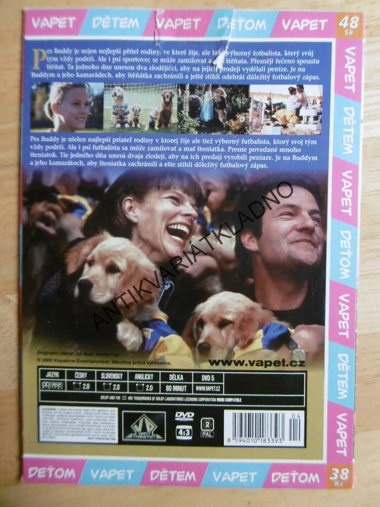 AIR BUD, AŤ ŽIJE FOTBAL, DVD FILM 