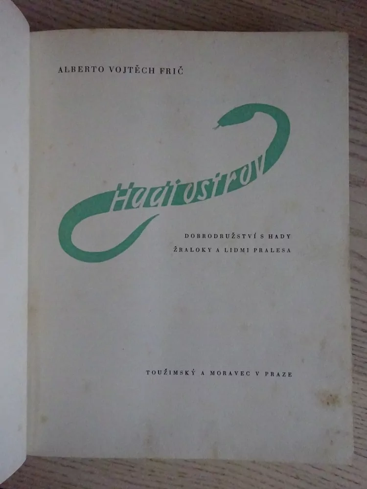 HADÍ OSTROV, ALBERTO VOJTĚCH FRIČ, BURIAN, 1947, **an