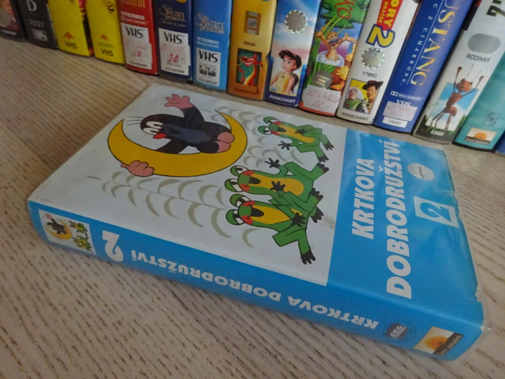 KRTKOVA DOBRODRUŽSTVÍ 2, KRTEK, VHS VIDEOKAZETA
