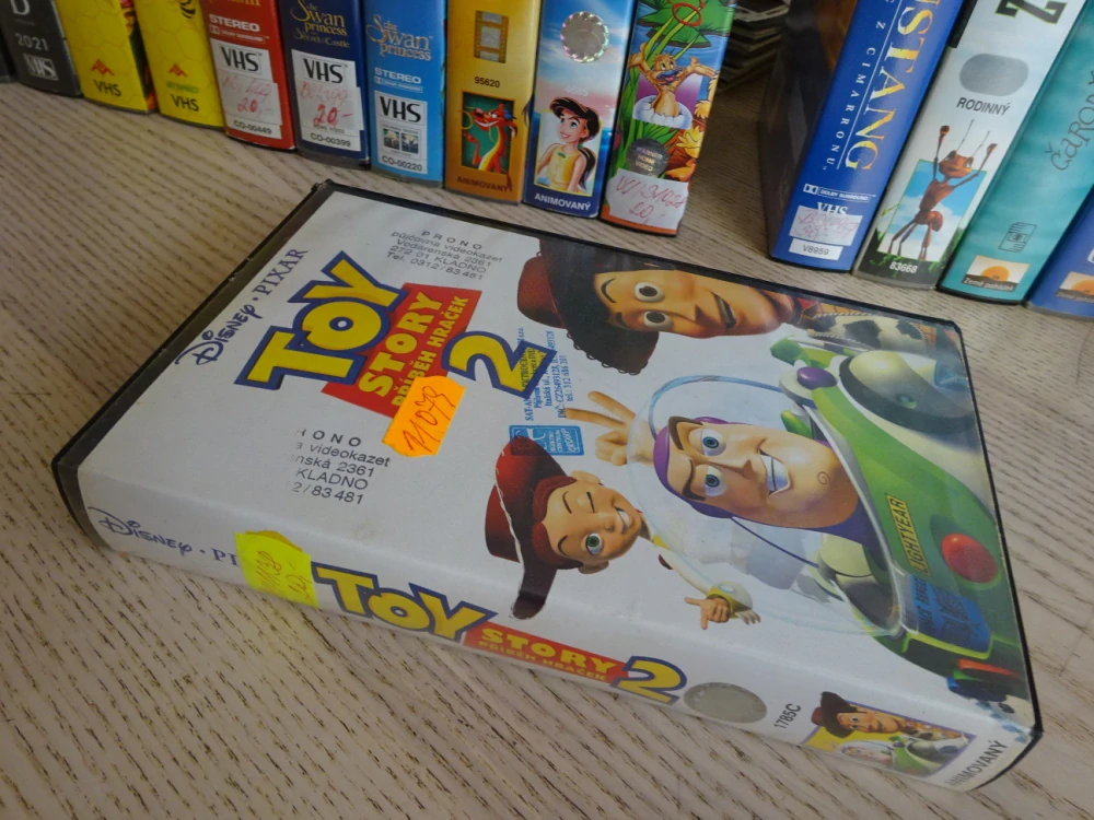TOY STORY 2, PŘÍBĚH HRAČEK, VHS VIDEOKAZETA