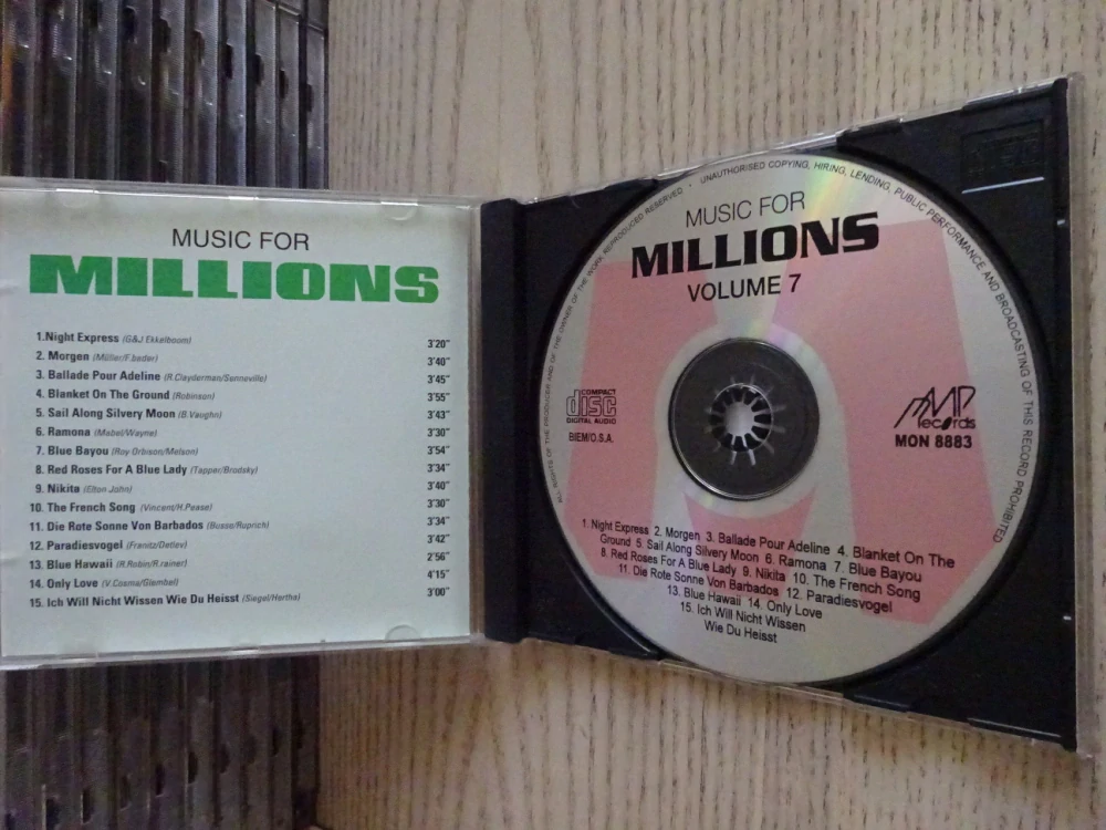 MUSIC FOR MILLIONS, VOL. 7, CD HUDBA