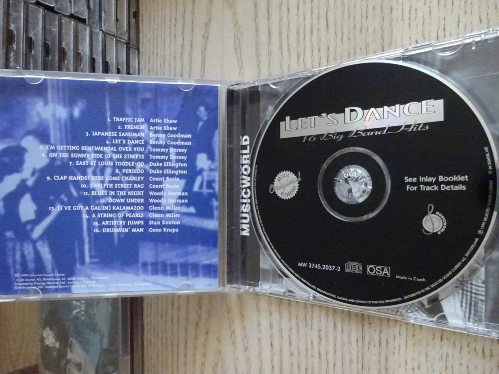 LET'S DANCE, 16 BIG BAND HITS, CD HUDBA