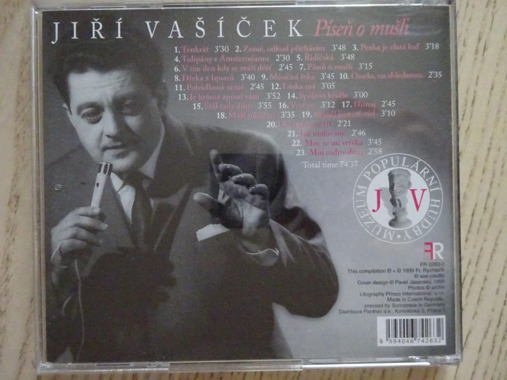 JIŘÍ VAŠÍČEK, PÍSEŇ O MUŠLI, CD HUDBA