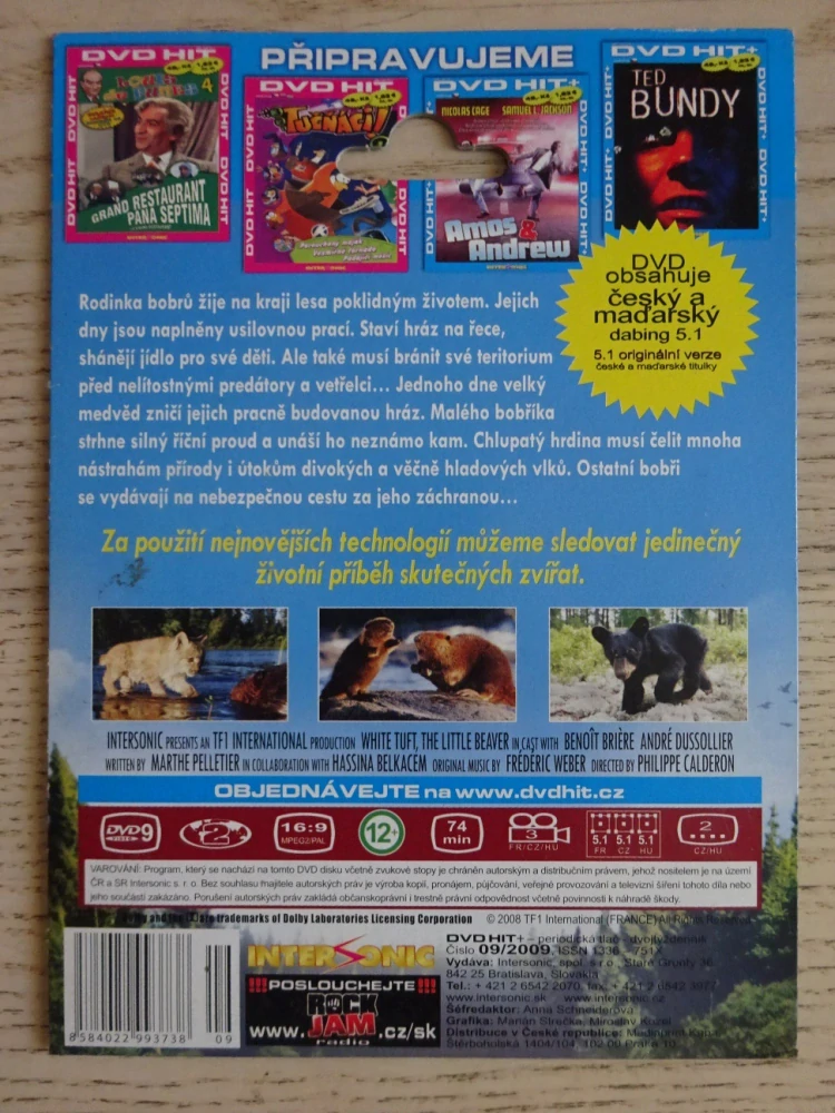 BOBŘI CESTA DIVOČINOU, DVD FILM