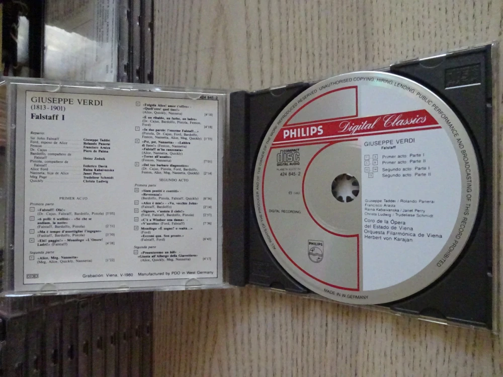 GIUSEPPE VERDI, FALSTAFF, CD HUDBA