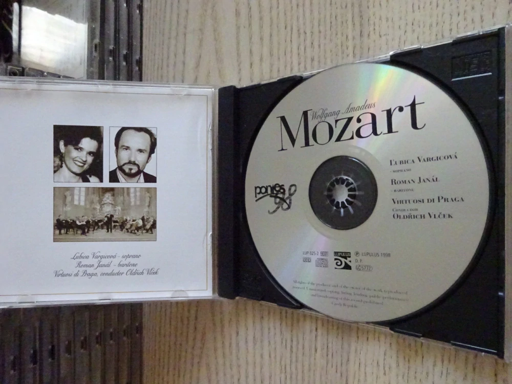 WOLFGANG AMADEUS MOZART, CD HUDBA