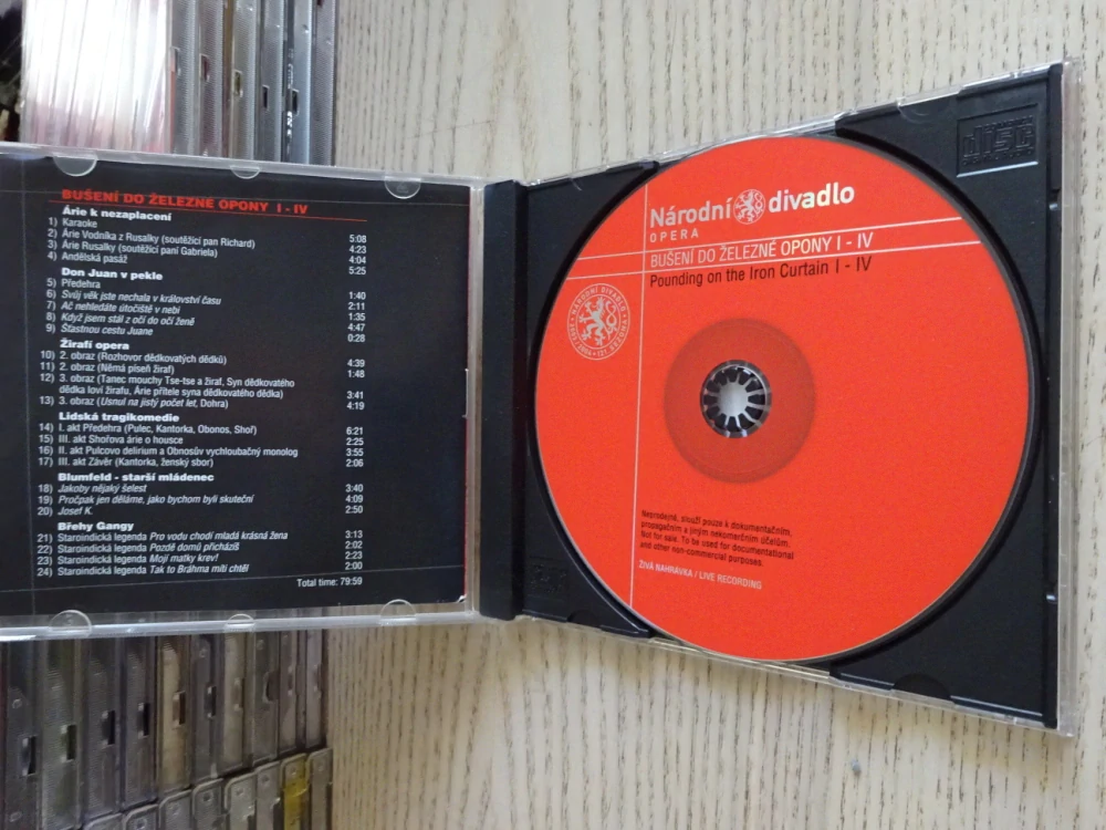 BUŠENÍ DO ŽELEZNÉ OPONY I-IV, CD MLUVENÉ SLOVO